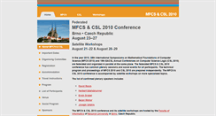 Desktop Screenshot of mfcsl2010.fi.muni.cz