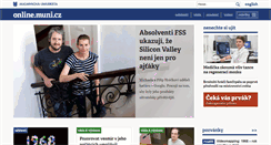 Desktop Screenshot of online.muni.cz