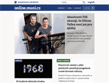 Tablet Screenshot of online.muni.cz