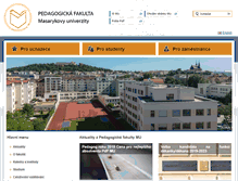 Tablet Screenshot of ped.muni.cz