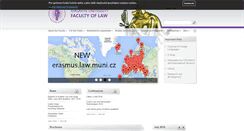 Desktop Screenshot of law.muni.cz