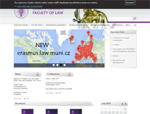Tablet Screenshot of law.muni.cz