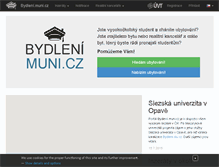 Tablet Screenshot of bydleni.muni.cz