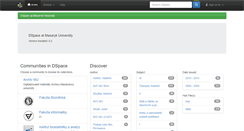 Desktop Screenshot of dspace.muni.cz