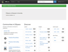 Tablet Screenshot of dspace.muni.cz