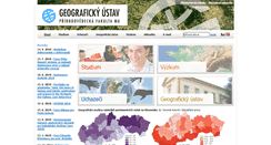 Desktop Screenshot of geogr.muni.cz