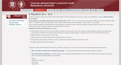Desktop Screenshot of ceps.muni.cz