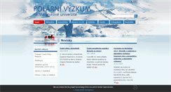 Desktop Screenshot of polar.sci.muni.cz