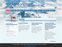 Tablet Screenshot of polar.sci.muni.cz