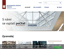 Tablet Screenshot of econ.muni.cz