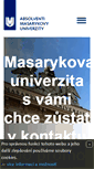 Mobile Screenshot of absolventi.muni.cz