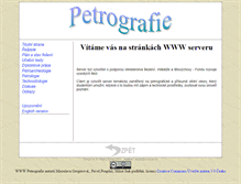 Tablet Screenshot of petrol.sci.muni.cz